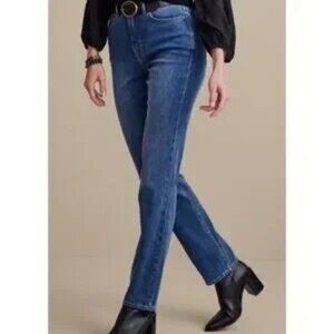 Soft Surrounding Ultimate Denim Straight Leg Jeans River Wash RN 101206 Size 4
